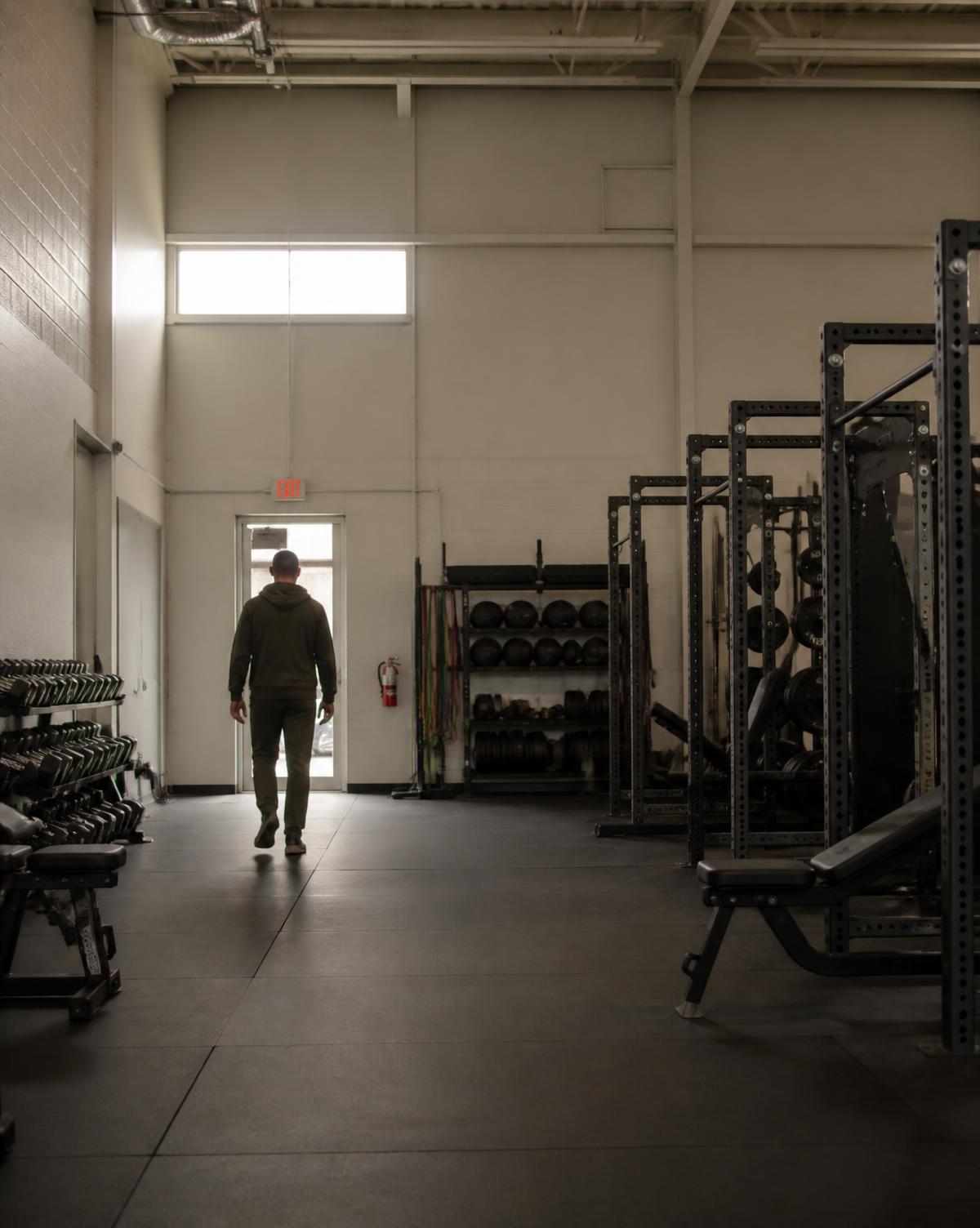 Empty gym before anyone arrives